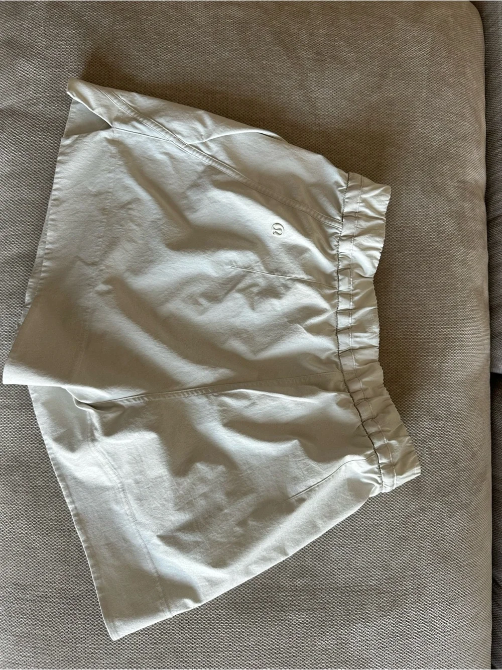 lululemon athletica Cream High-Waist Drawstring Shorts